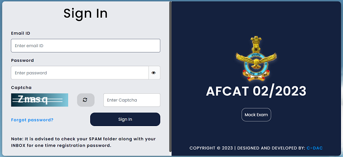 AFCAT Admit Card2