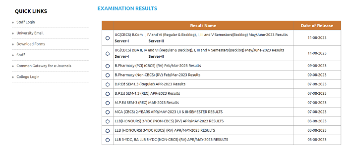 Osmania University Results2