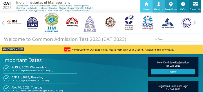 CAT 2023 Admit Card