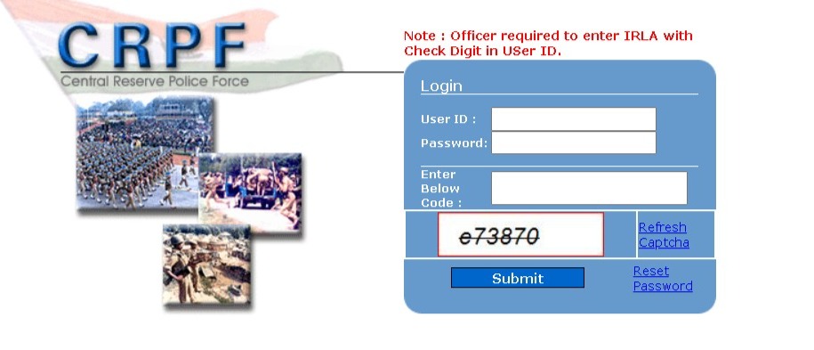 crpf login website 