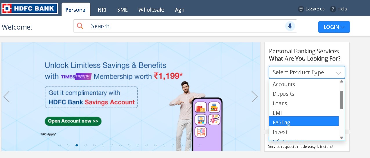 HDFC Fastag Recharge: Login Balance Check