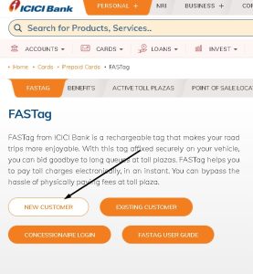 ICICI FASTag Login Recharge Online Check Balance