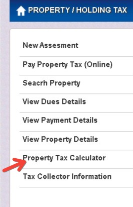 property tax calculator cgsuda