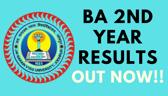 JNVU BA 2nd Year Results 2023 Released