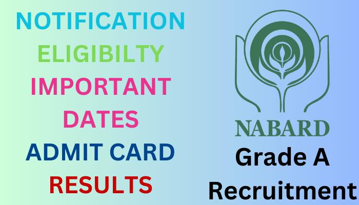 NABARD Grade A Notification 2023