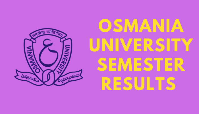 Osmania University Semester Results 2023