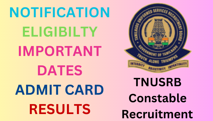 TNUSRB Constable Recruitment 2023