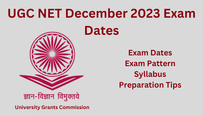 UGC NET Exam Dates