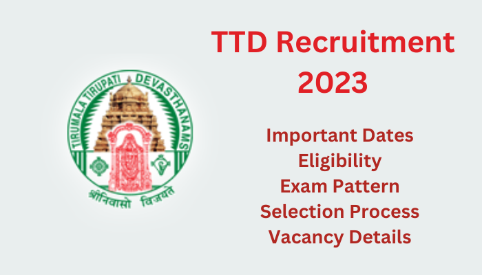 TTD Recruitment 2023